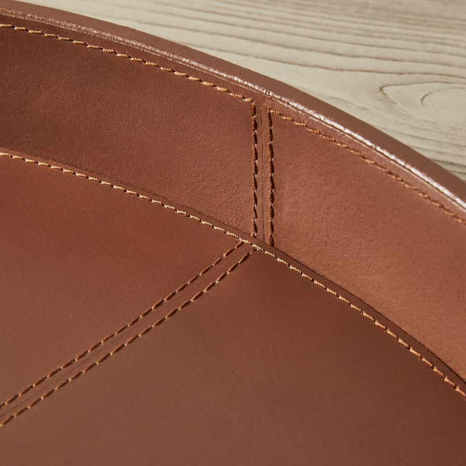 Larsen Faux Leather Trays West Elm UK